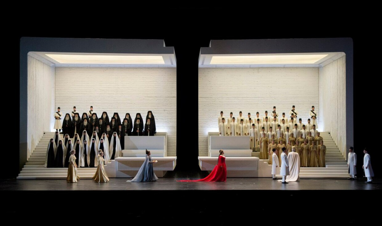 Szenenbild aus „Aida“ von den Salzburger Festspielen 2017