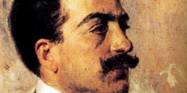 Umberto Giordano. Gemälde von Gaetano Esposito