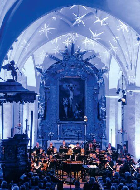 Vinterfest. Konzert der Dalasinfoniettan in der Kirche von Mora