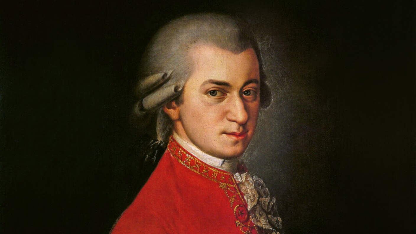 Wolfgang Amadeus Mozart. Gemälde von Barbara Kraft 1819