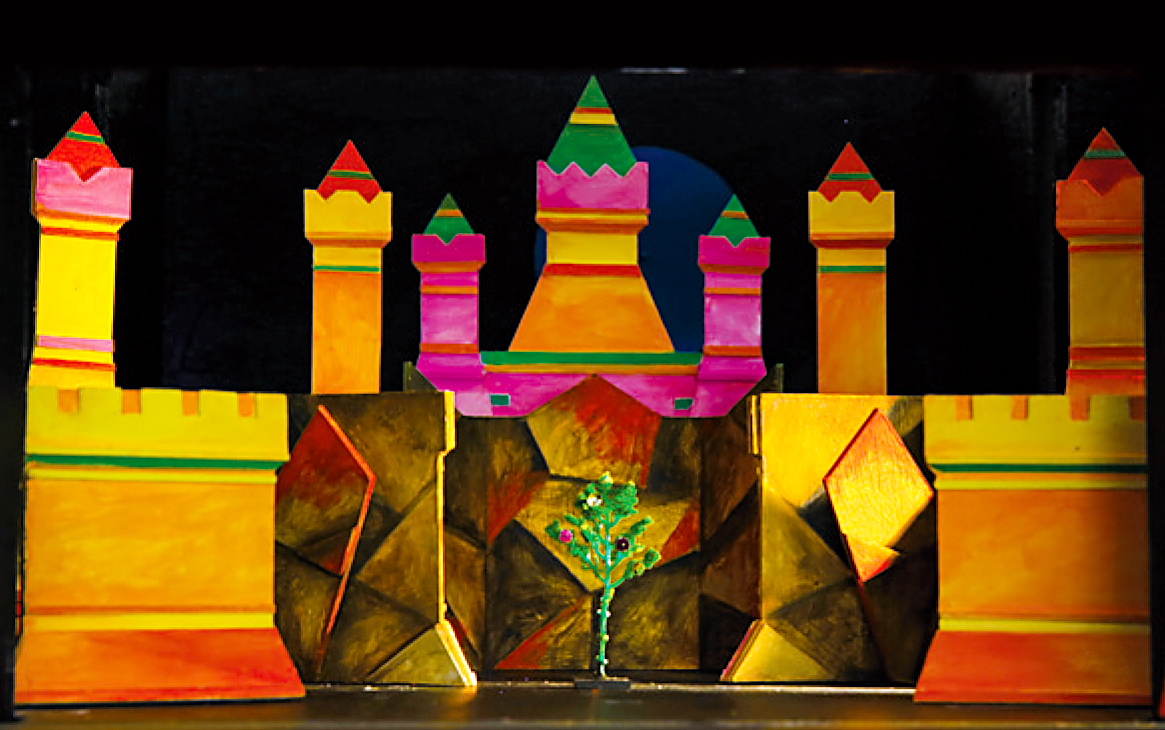 Bühnenbildentwurf zu "Das singende, klingende Bäumchen"