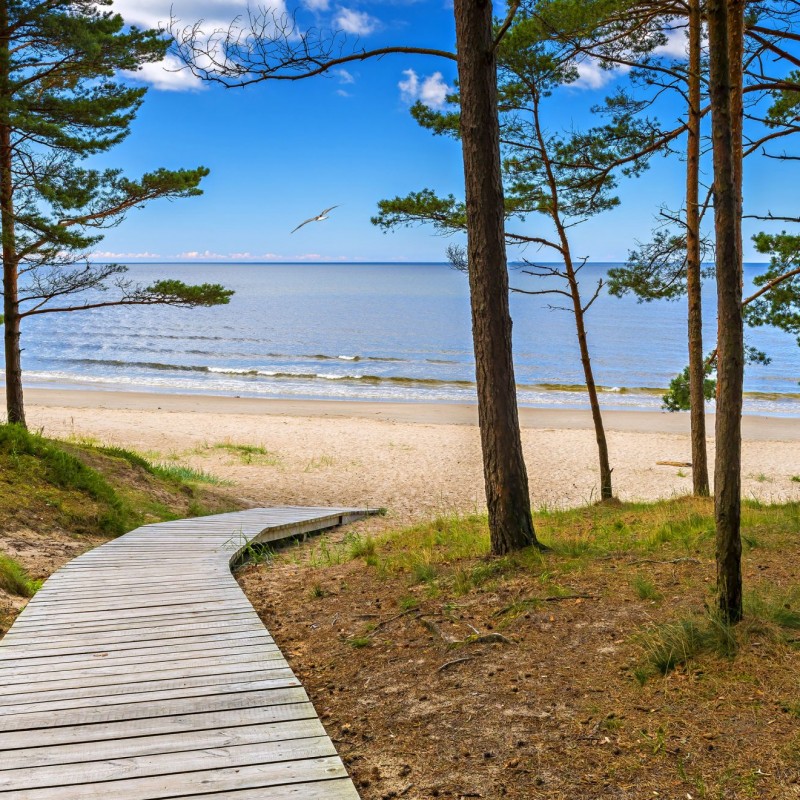 Jurmala ist vor allem für seinen Strand bekannt