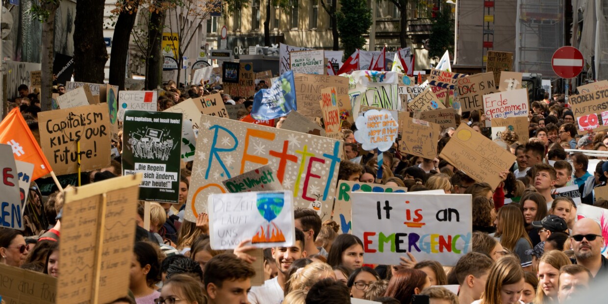 Demonstration zum Klimaschutz