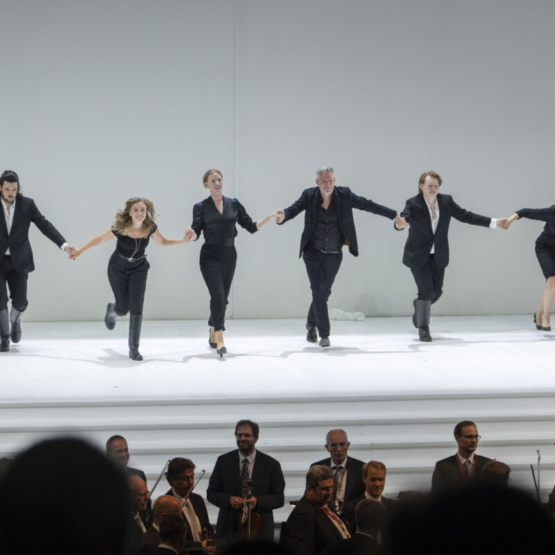 Schlussapplaus bei Mozarts „Così fan tutte“ bei den Salzburger Festspielen 2020