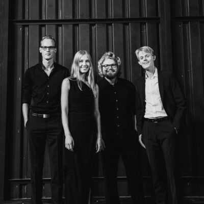 Das Klavierduo Neeb mit den Perkussionisten Christian Benning und Patrick Stapleton