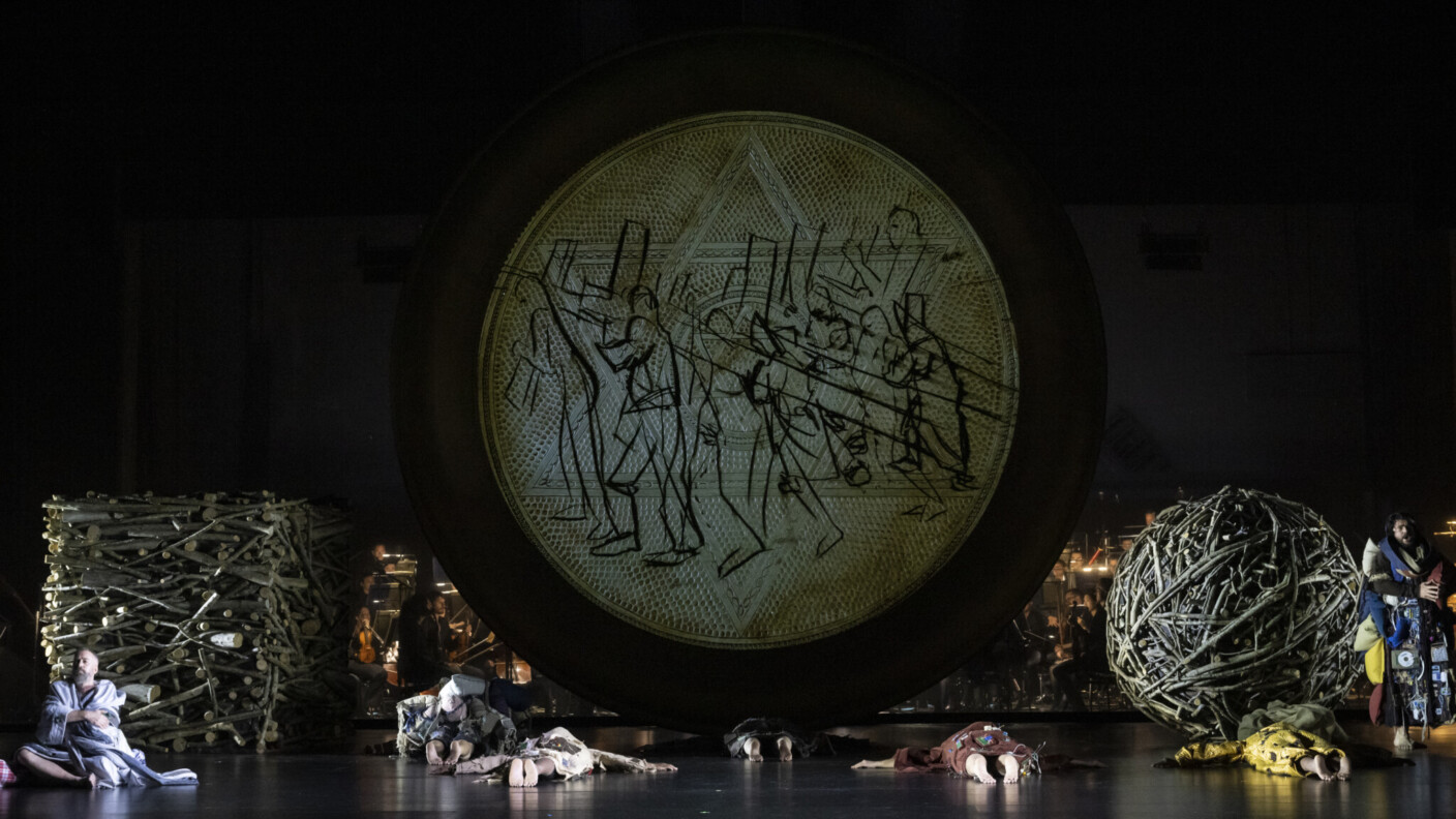Szenenbild aus Olivier Messiaens „Saint François d’Assise“ am Grand Théâtre de Genève
